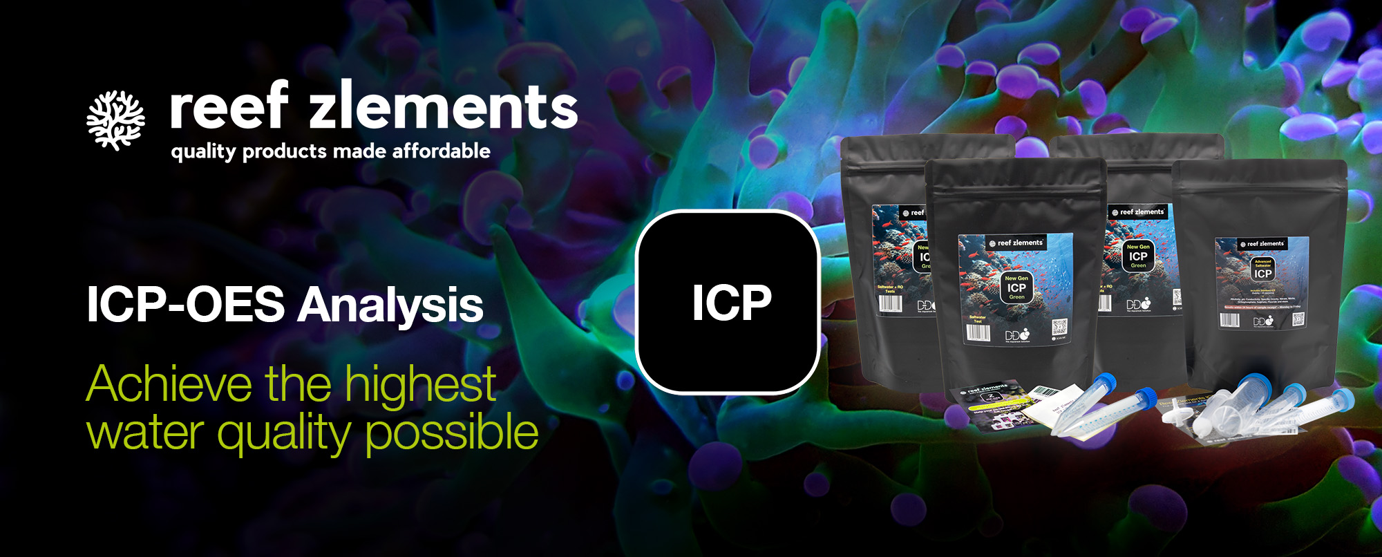 Icp testing d d the aquarium solution